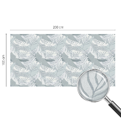 Vitrail autocollant pour fenêtre Feuilles subtiles