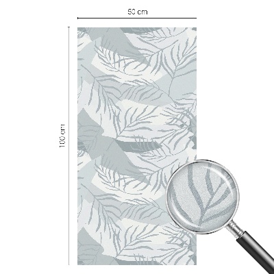 Vitrail autocollant pour fenêtre Feuilles subtiles