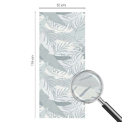 Vitrail autocollant pour fenêtre Feuilles subtiles