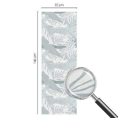 Vitrail autocollant pour fenêtre Feuilles subtiles