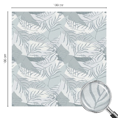 Vitrail autocollant pour fenêtre Feuilles subtiles