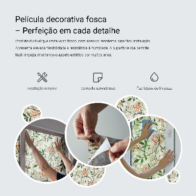 Film occultant pour fenêtre Fleurs de l'harmonie