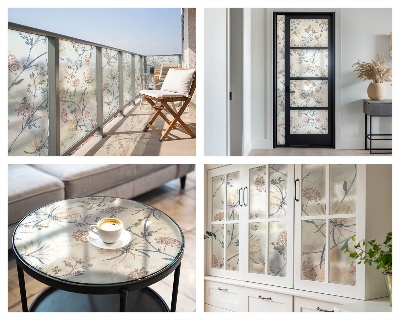 Film occultant pour fenêtre Fleurs de l'harmonie