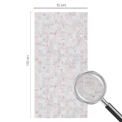 Film fenêtre décoratif occultant vitrail Mosaïque de pierre