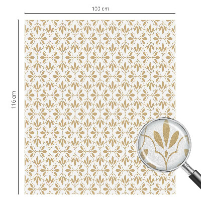 Vitrail autocollant pour fenêtre Élégance végétale