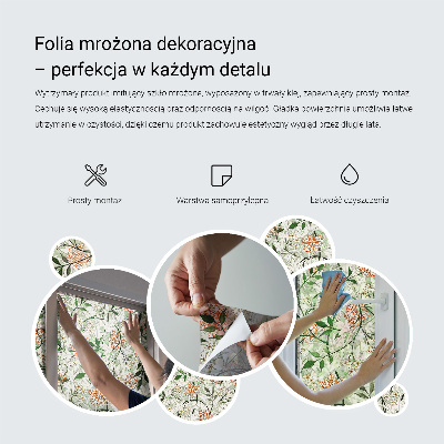 Autocollant pour vitrage vigne verte