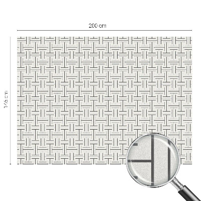 Film occultant fenêtre effet vitrail tresse symétrique