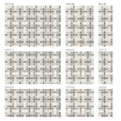 Film occultant fenêtre effet vitrail tresse symétrique