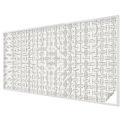 Film occultant fenêtre effet vitrail tresse symétrique