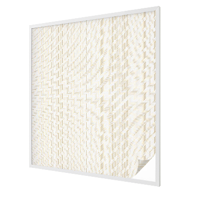 Vitrail autocollant pour fenêtre L'élégance du chevron