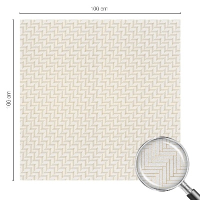 Vitrail autocollant pour fenêtre L'élégance du chevron