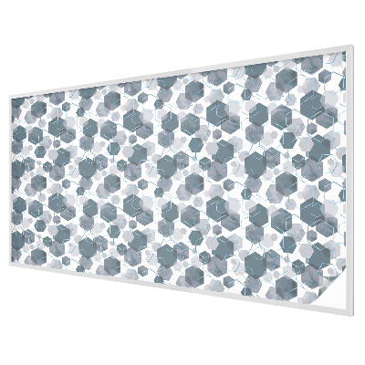 Film fenêtre décoratif occultant vitrail hexagones géométriques