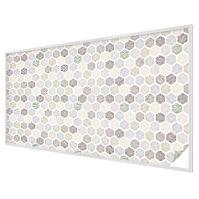 Film occultant fenêtre effet vitrail Ondes géométriques