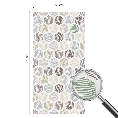 Film occultant fenêtre effet vitrail Ondes géométriques