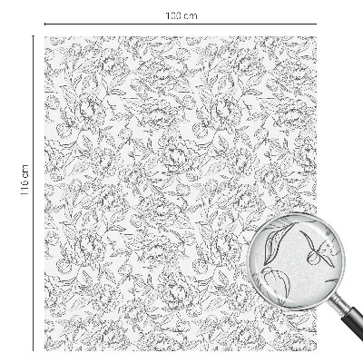 Film occultant fenêtre effet vitrail motif floral