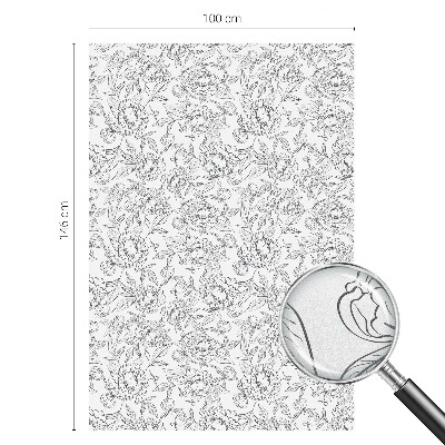 Film occultant fenêtre effet vitrail motif floral