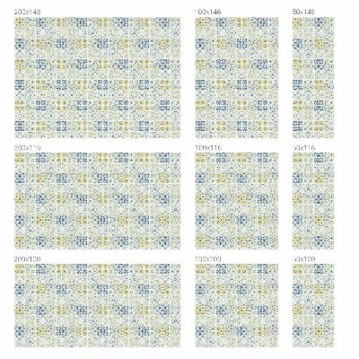 Vitrail autocollant pour fenêtre Carreaux classiques