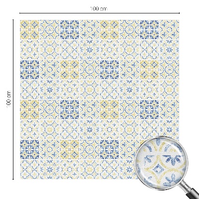 Vitrail autocollant pour fenêtre Carreaux classiques