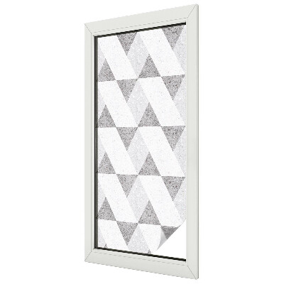 Film occultant pour fenêtre Triangles gris