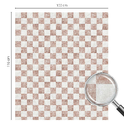 Film fenêtre décoratif occultant vitrail Échiquier classique