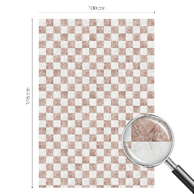 Film fenêtre décoratif occultant vitrail Échiquier classique