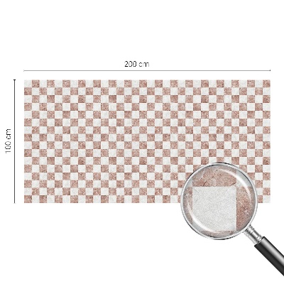 Film fenêtre décoratif occultant vitrail Échiquier classique