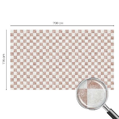 Film fenêtre décoratif occultant vitrail Échiquier classique