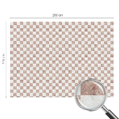 Film fenêtre décoratif occultant vitrail Échiquier classique