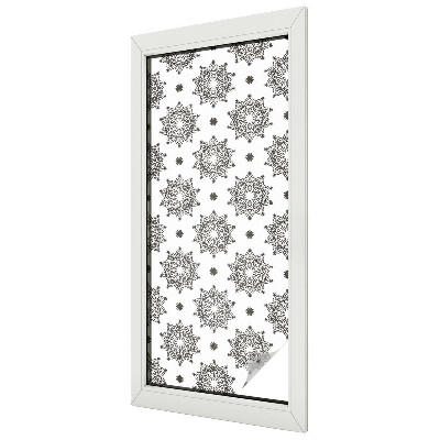 Vitrail autocollant pour fenêtre rosettes classiques