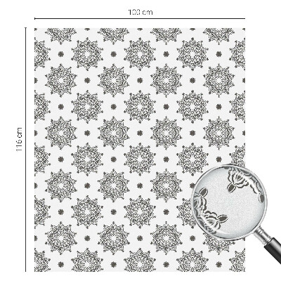 Vitrail autocollant pour fenêtre rosettes classiques