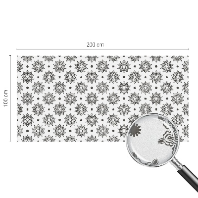 Vitrail autocollant pour fenêtre rosettes classiques