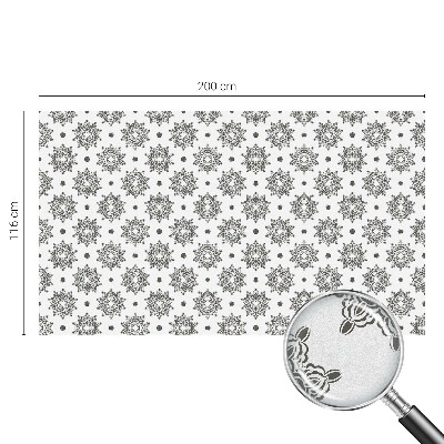 Vitrail autocollant pour fenêtre rosettes classiques