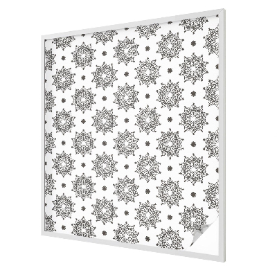 Vitrail autocollant pour fenêtre rosettes classiques