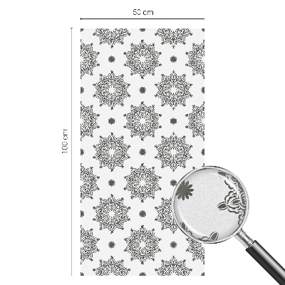 Vitrail autocollant pour fenêtre rosettes classiques