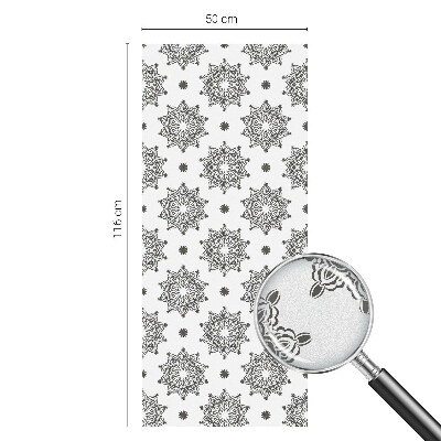 Vitrail autocollant pour fenêtre rosettes classiques