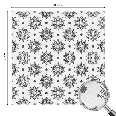 Vitrail autocollant pour fenêtre rosettes classiques