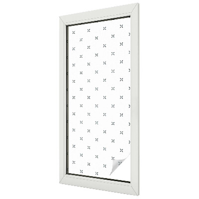 Film occultant fenêtre effet vitrail Croix géométriques