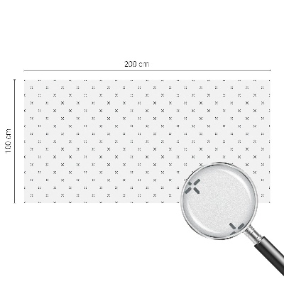 Film occultant fenêtre effet vitrail Croix géométriques