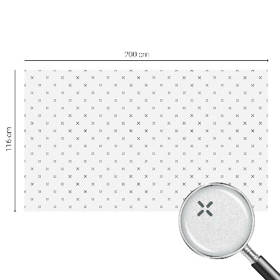 Film occultant fenêtre effet vitrail Croix géométriques