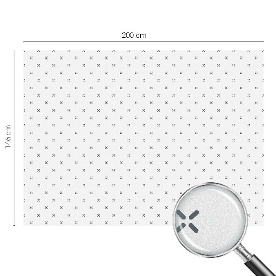 Film occultant fenêtre effet vitrail Croix géométriques