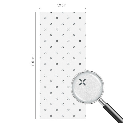 Film occultant fenêtre effet vitrail Croix géométriques