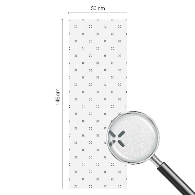 Film occultant fenêtre effet vitrail Croix géométriques