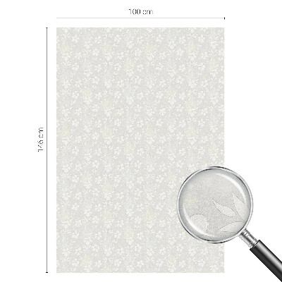 Film fenêtre décoratif occultant vitrail Fleurs subtiles