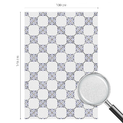 Film occultant fenêtre effet vitrail Carreaux géométriques