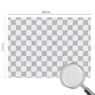 Film occultant fenêtre effet vitrail Carreaux géométriques