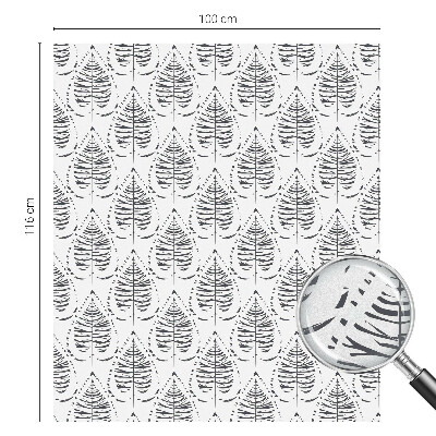 Film fenêtre décoratif occultant vitrail Élégance feuillue