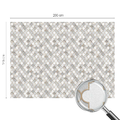 Film occultant fenêtre effet vitrail Mosaïque géométrique