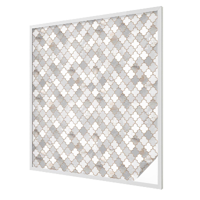 Film occultant fenêtre effet vitrail Mosaïque géométrique