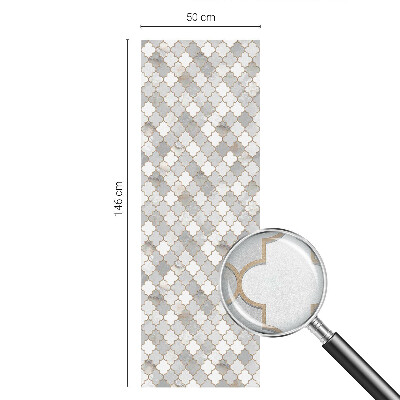 Film occultant fenêtre effet vitrail Mosaïque géométrique