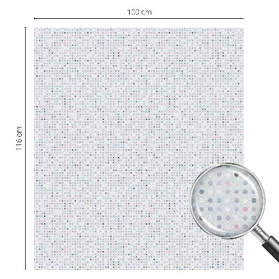Vitrail autocollant pour fenêtre Points pastel
